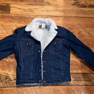 Wrangler Western Sherpa Lined Denim Jacket